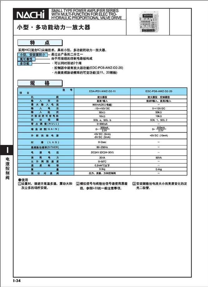 EDA EDC放大器系列